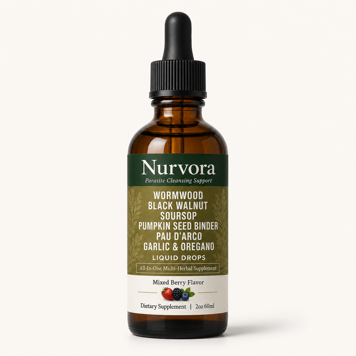 NURVORA Wild-Harvested Wormwood Herbal Drops