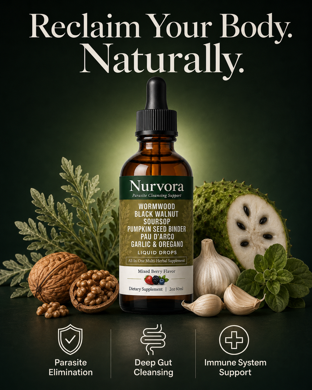 Wild-Harvested Wormwood Digestive Cleanse Drops