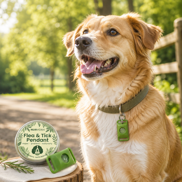Green Pet Flea & Tick Pendant